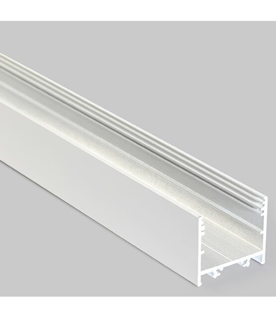 Wit LED XL profiel 2 meter met lage afdekking 33,4mm x 29,6mm - XL11WIT