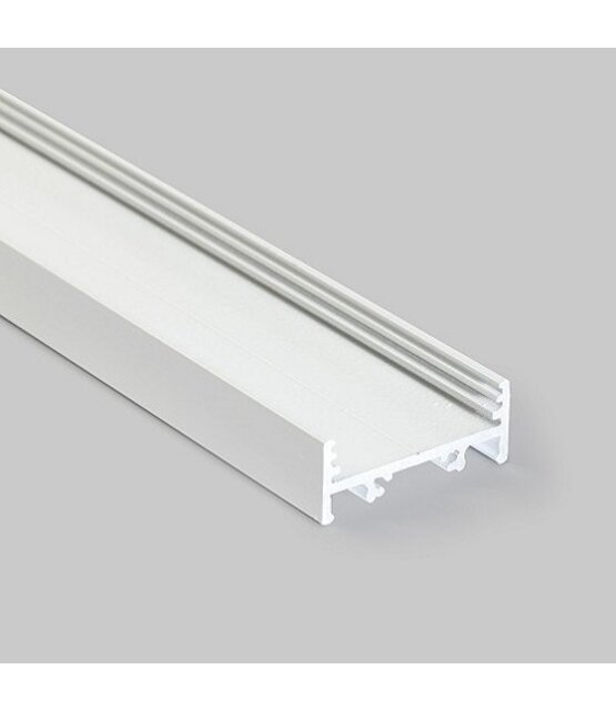 Wit LED XL profiel 2 meter met lage afdekking 33,4 x 12,8 mm - XL10WIT