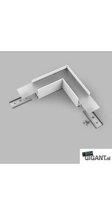 LED profiel hoekverbinding 90 graden t.b.v. XL11WIT