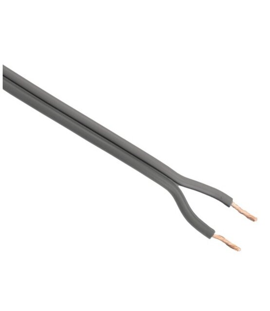 LED strip aansluitkabel 2-polig, YZWL 2x0,75mm - 1 meter - Grijs