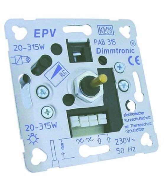 Fase afsnijding dimbare inbouw wanddimmer