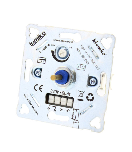 Fase afsnijding dimbare inbouw wanddimmer