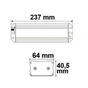 Waterdichte LED voeding 24v 100w fase afsnijding dimbaar - IP67 - GTMC-100-24-D