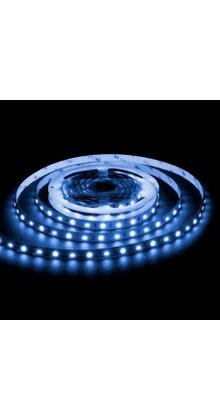 Waterdichte LED strip 12 volt blauw 4,8W 500LM 60LED p/m IP20 - 5 meter