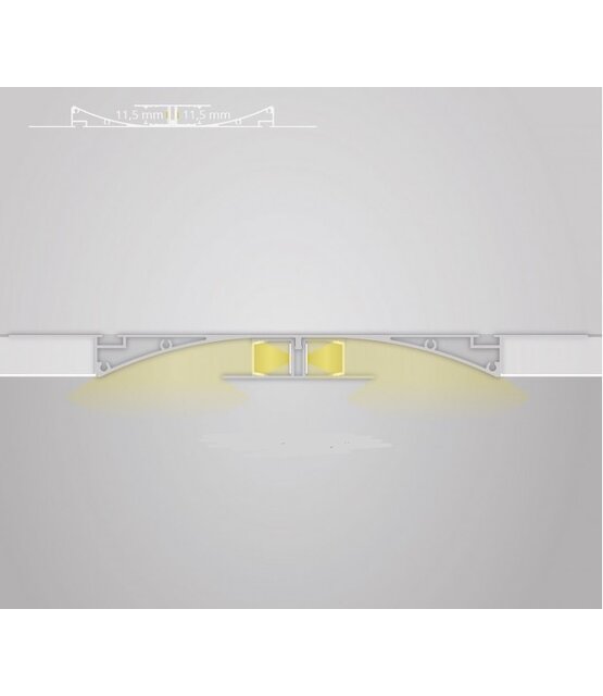 LED gips profiel 2 meter 33 mm x 16,8 mm GIPS11WIT