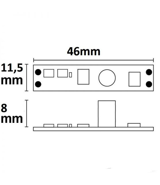 LED profiel bewegingsmelder - inbouw
