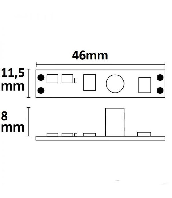 LED profiel PIR sensor - inbouw