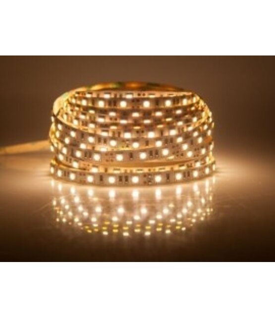 LED strip 12 Volt 3000K Warm Wit 6W 630lm/meter 60Led/m IP20 10m Rol