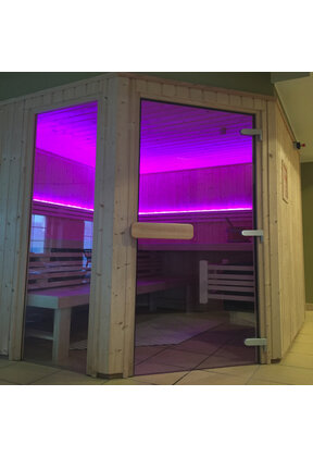 Complete set LED strip RGBWW voor sauna's IP65 24vdc - 5 meter