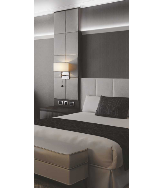 Wit LED strip wandprofiel 3 meter met afdekking 55 mm x 23 mm - WALLE12WIT