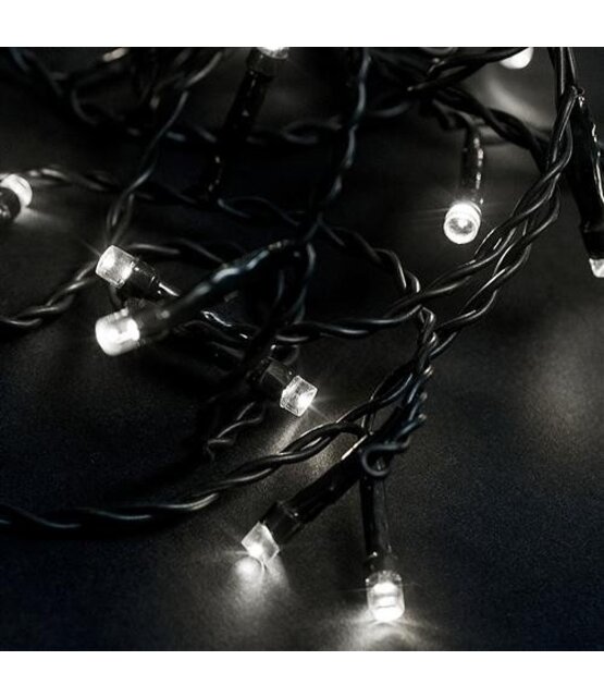 IJspegel kerstverlichting wit 180 LED 6 meter met 8 lichtstanden