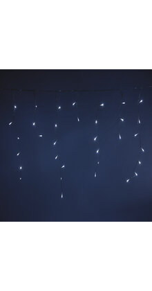 IJspegel kerstverlichting 12 meter 360 LED koud wit transparante kabel – waterdicht voor binnen & buiten