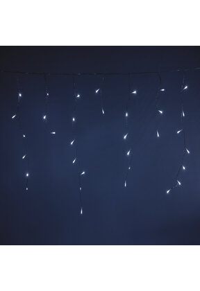 IJspegel kerstverlichting 12 meter 360 LED koud wit transparante kabel – waterdicht voor binnen & buiten