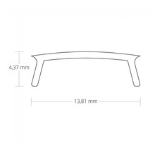 Extra 2 meter Losse LED profiel afdekking – Opaal – GIPS200