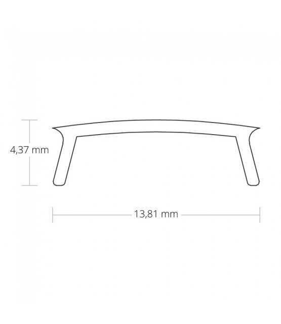 Extra 6 meter Losse LED profiel afdekking - Opaal - 12,4mm - GIPS200