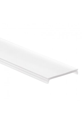 6 meter LED profiel afdekking – Opaal – 25,8mm - GIPS05.C1ALU