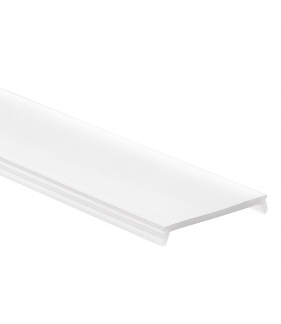 6 meter LED profiel afdekking – Opaal – 25,8mm - GIPS05.C1ALU