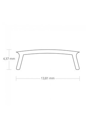 Extra 2 meter Losse LED profiel afdekking – Opaal – GIPS23BINNENHOEK