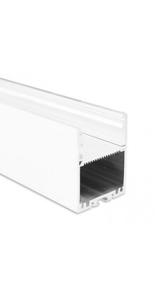 Wit LED profiel XL 2 meter inclusief klikafdekking 40mm x 50 mm - XL40WIT