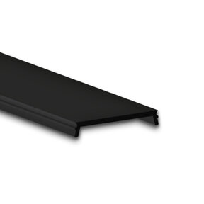 2 meter zwarte Losse LED profiel afdekking voor XL04 en XL06 – ZWART – 25,8mm - C1