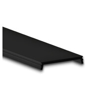 6 meter zwarte Losse LED profiel klikafdekking – ZWART – 25,8mm - C1