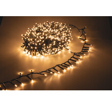 Cluster Kerstverlichting warm wit 8 meter 400 LED voor binnen & buiten