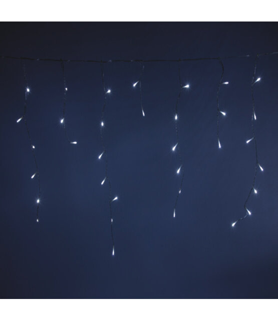 IJspegel kerstverlichting 19,5 meter 364770 LED koud wit transparante kabel – waterdicht voor binnen & buiten