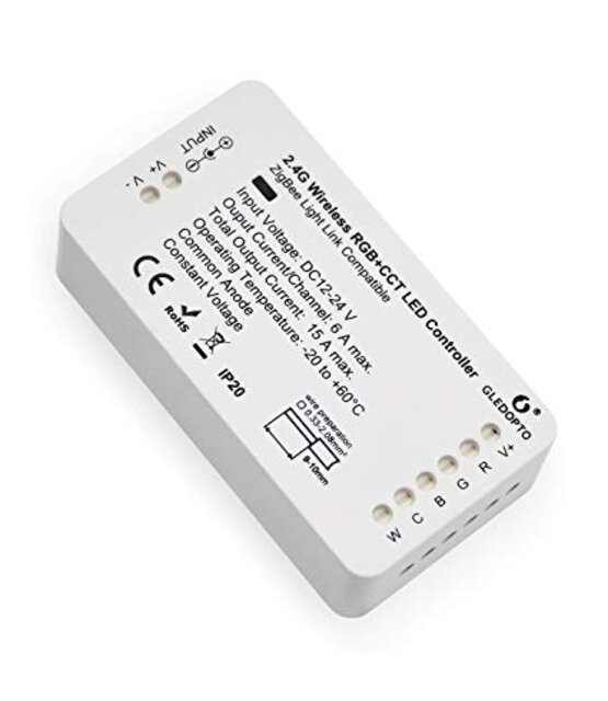 Zigbee LED controller om RGBCCT LED strips te bedienen met uw smarthome systeem