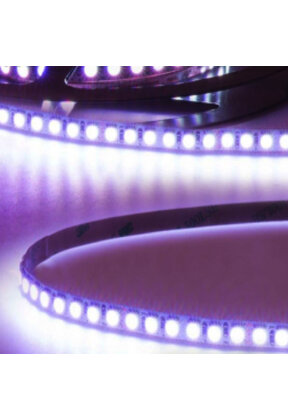 PRO 8mm brede RGB LED strip 24vdc 14,4W 1280LM 120LED p/m IP20 - 5 meter