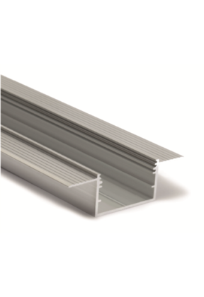 Trimless LED stucprofiel 2 meter inclusief klikafdekking 33,4 mm x 21 mm - XL30TrimlessALU