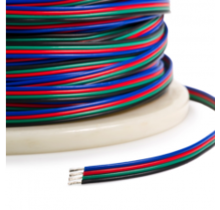 50 meter - RGB Led Kabel 5-polig, 5x0,56mm2 - 50 meter