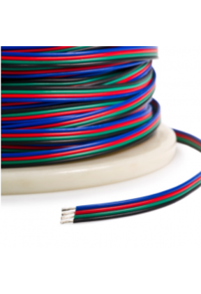 50 meter - RGB Led Kabel 5-polig, 5x0,56mm2 - 50 meter