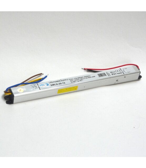 LED voeding 48 watt 12 volt 4 Ampère - IP67 - compact - AANBIEDING