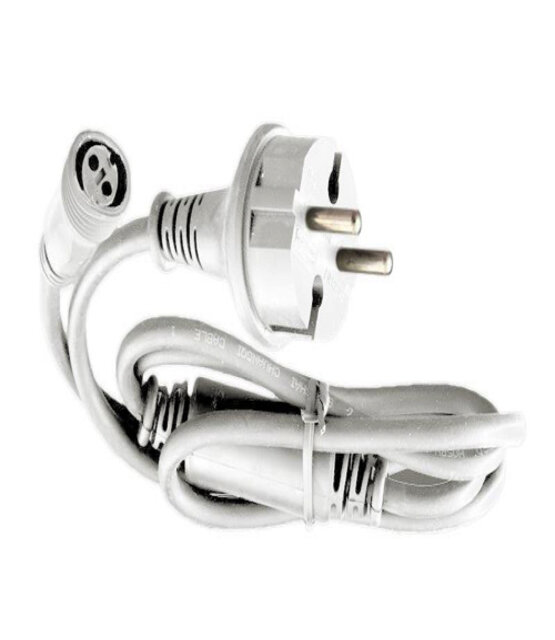 Waterdichte stroomkabel 1,5 meter kerstverlichting voor witte PRO kerstverlichting IP44 - WIT
