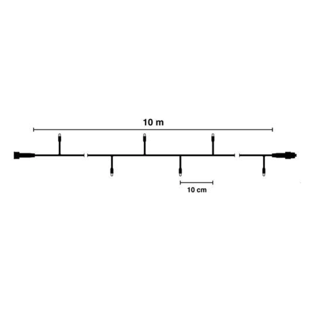 40 meter kerstverlichting - 400 LEDs - PRO WARM WIT - waterdicht - koppelbaar