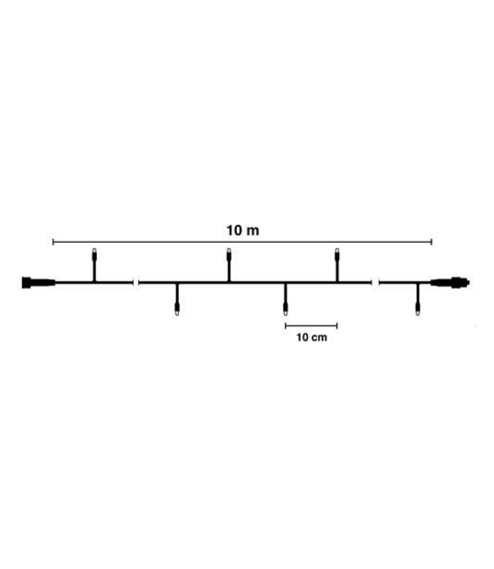 100 meter kerstverlichting - 1000 LEDs - PRO WARM WIT - waterdicht - koppelbaar