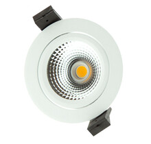 LED inbouwspot WIT- kantelbaar - 5W 2700k extra warm wit - Gatmaat 75mm - IP54