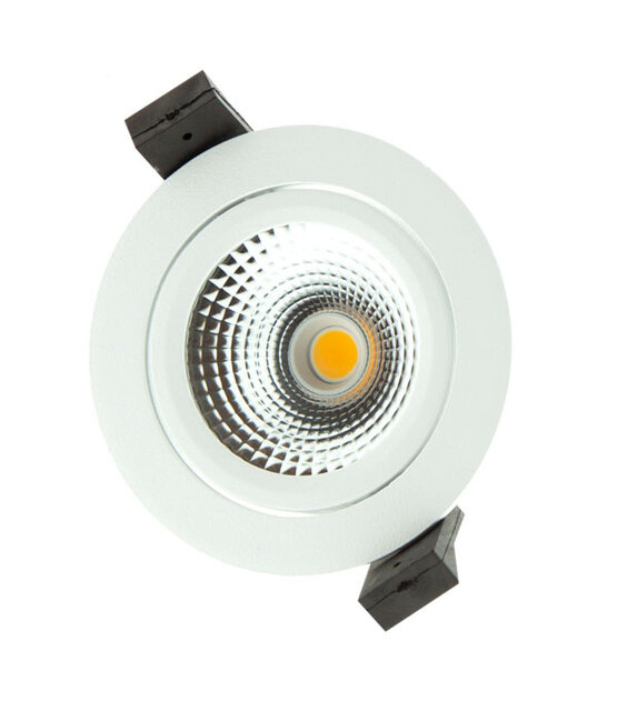 LED inbouwspot WIT- kantelbaar - 5W 3000k warm wit - Gatmaat 75mm - IP54