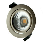 LED inbouwspot RVS - kantelbaar - 5W 3000k warm wit - Gatmaat 75mm - IP54