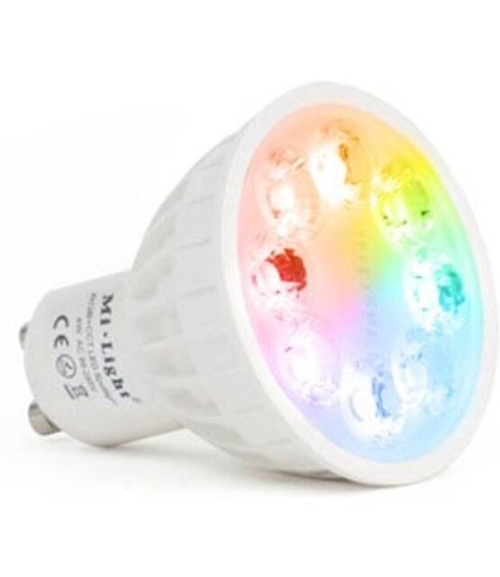 Instelbare GU10 LED Spot RGB+CCT (RGBCCT & 2700K-6500K)
