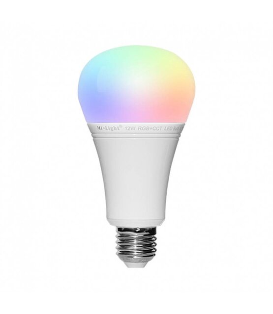 Instelbare E27 LED lamp 12watt RGB+CCT (RGBCCT & 2700K-6500K)