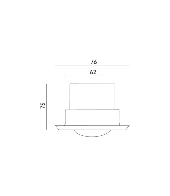 Inbouw PIR bewegingssensor instelbaar voor LED - wit - 230V - LX41
