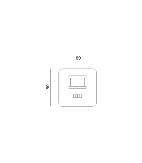 inbouw PIR bewegingssensor instelbaar voor LED - wit - 230V - LX41