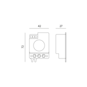 Microwave bewegingsmelder volledig instelbaar- wit - 230 volt - LX701