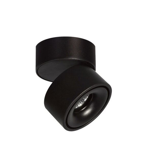 Opbouwspot kantelbaar zwart Ø 78 x 82mm - 8 watt - 3000K - 1908ZWART LAHTI 8W