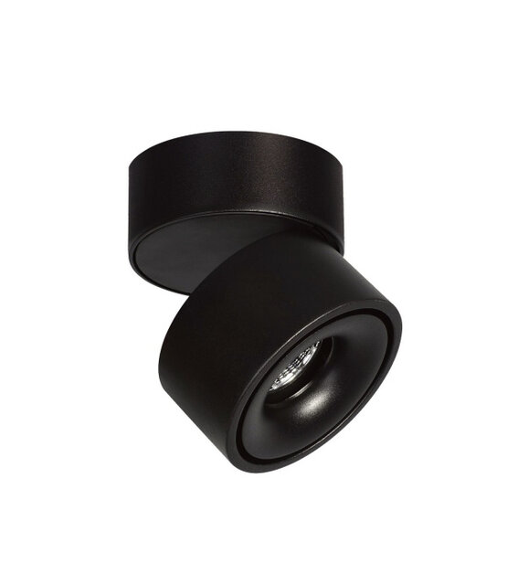 Opbouwspot kantelbaar zwart Ø 78 x 82mm - 8 watt - 3000K - 1908ZWART LAHTI 8W