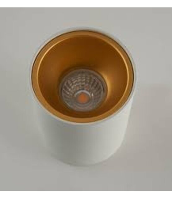 Opbouwspot wit Ø 97 x 140mm - GU10 - 1811WITGOUD KIVI