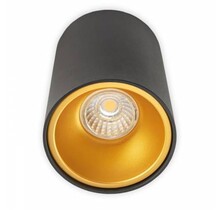 Opbouwspot zwart Ø 97 x 140mm - GU10 - 1811ZWARTGOUD KIVI
