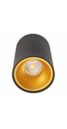 Opbouwspot zwart Ø 97 x 140mm - GU10 - 1811ZWARTGOUD KIVI