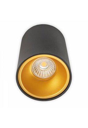 Opbouwspot zwart Ø 97 x 140mm - GU10 - 1811ZWARTGOUD KIVI